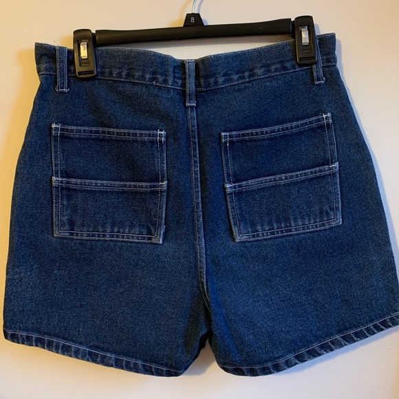 Dark blue denim shorts - Picture 4 of 4
